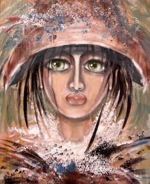 Portret Polonice (Akril-platno - 2023) Marcela Kopitar1